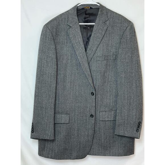 Yves Saint Laurent Men's Size 50L Blue/Tan 100% Wool 2 Button Tweed Blazer - Picture 1 of 11